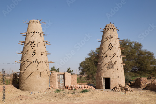 фотографія Traditional dovecote in the libyan desert in Egypt