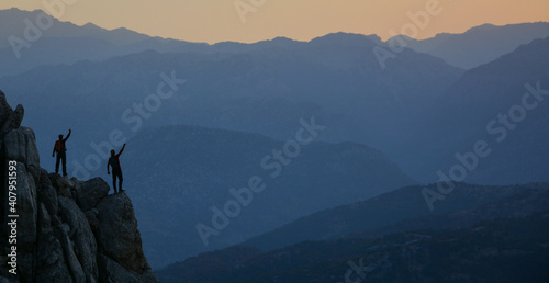 misty morning in the mountains