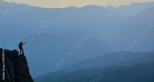 fog in the mountains