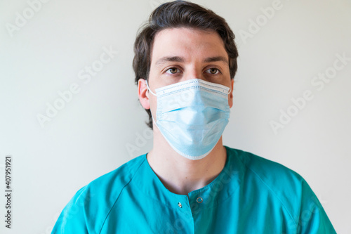 Nurse portrait during coronavirus pandemic quarantine, concepts about healthcare and medical