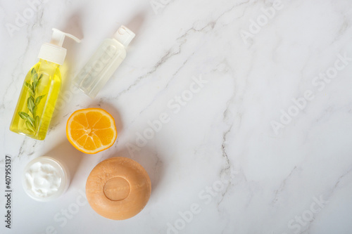 bath salt and soap - lemon beauty treatment