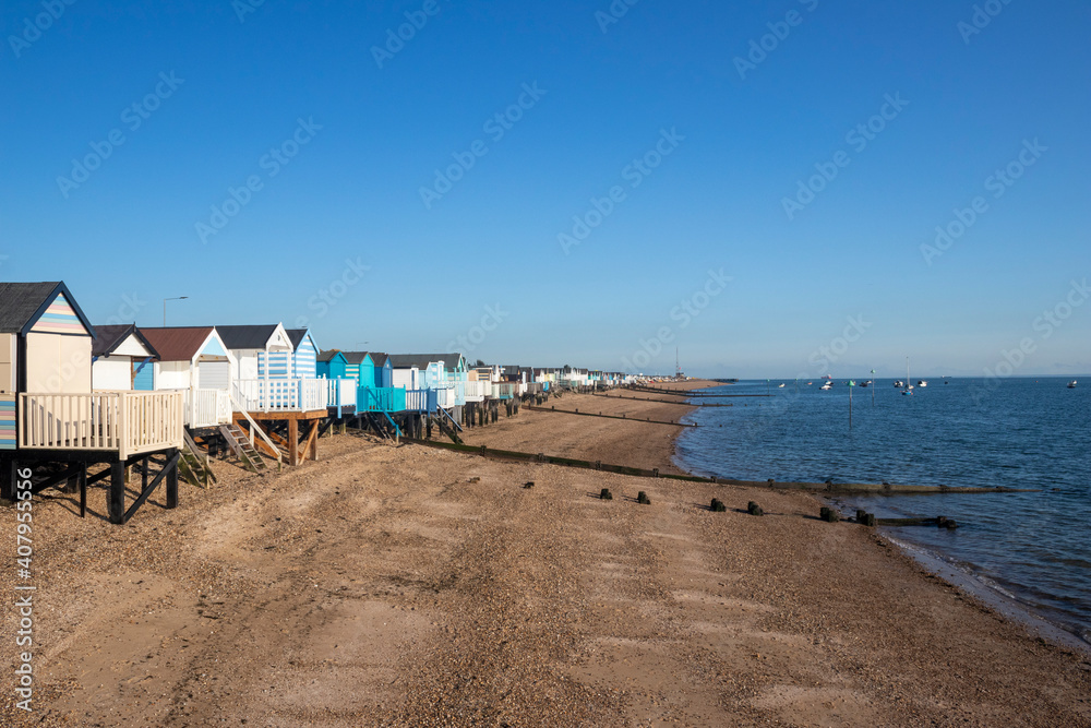 Thorpe Bay Beach, Essex, England Thorpe Bay Beach, Essex, England