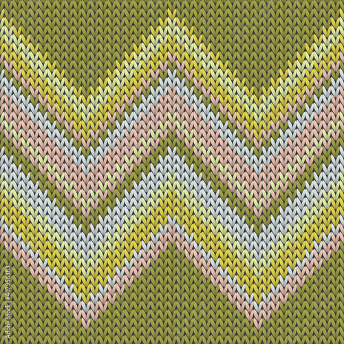 Jersey zig zal lines knitted texture geometric