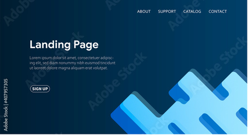 Modern website layout. Business background.