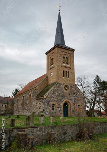 Kirche von Jühnsdorf, Gemeinde Blankenfelde-Mahlow (Deutschland)