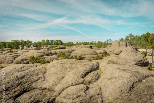 general plan of a valley of stones in durango photo