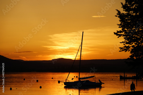Sonnenuntergang in Sipplingen am Bodensee