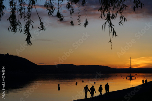 Sonnenuntergang in Sipplingen am Bodensee