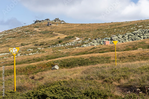 Landscape near Cherni Vrah peak at Vitosha Mountain, Bulgaria photo