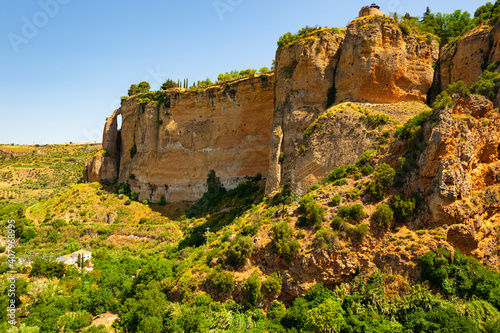 Puento Nuevo - historic bridge in Ronda, Andalusia photo