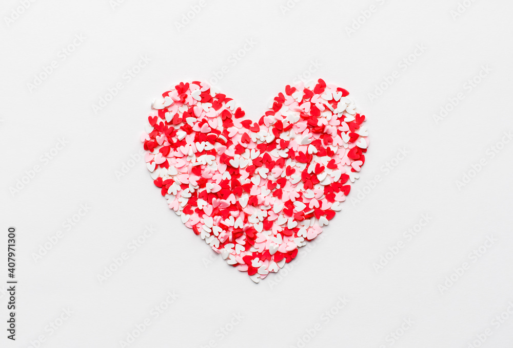Heart shape from small hearts