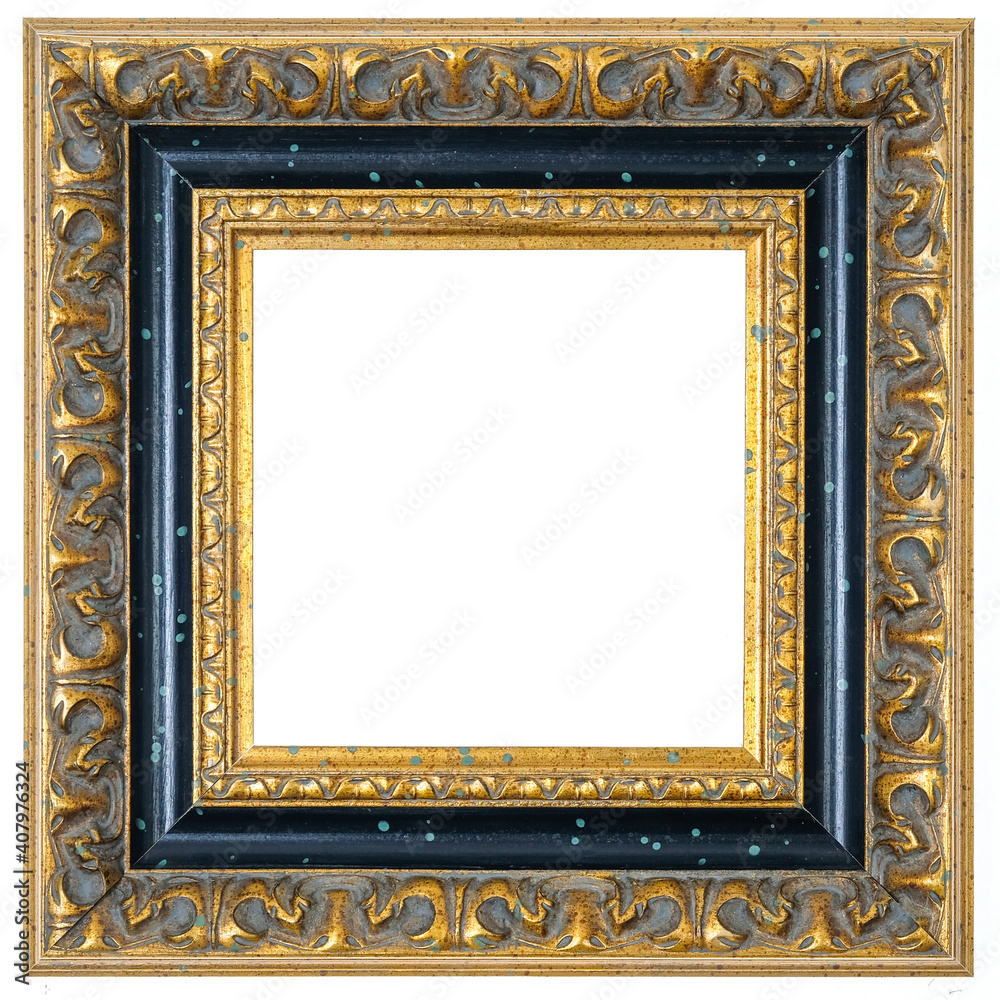 Black, square frame on white background Black, square frame on white background