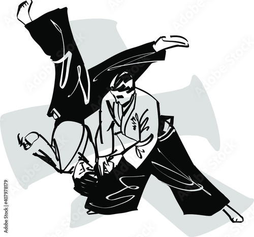 fighters doing aikido 