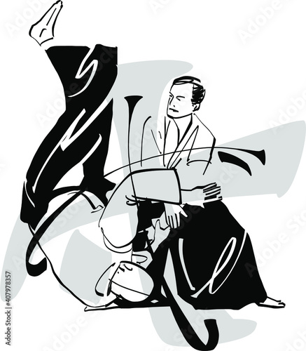 fighters doing aikido 