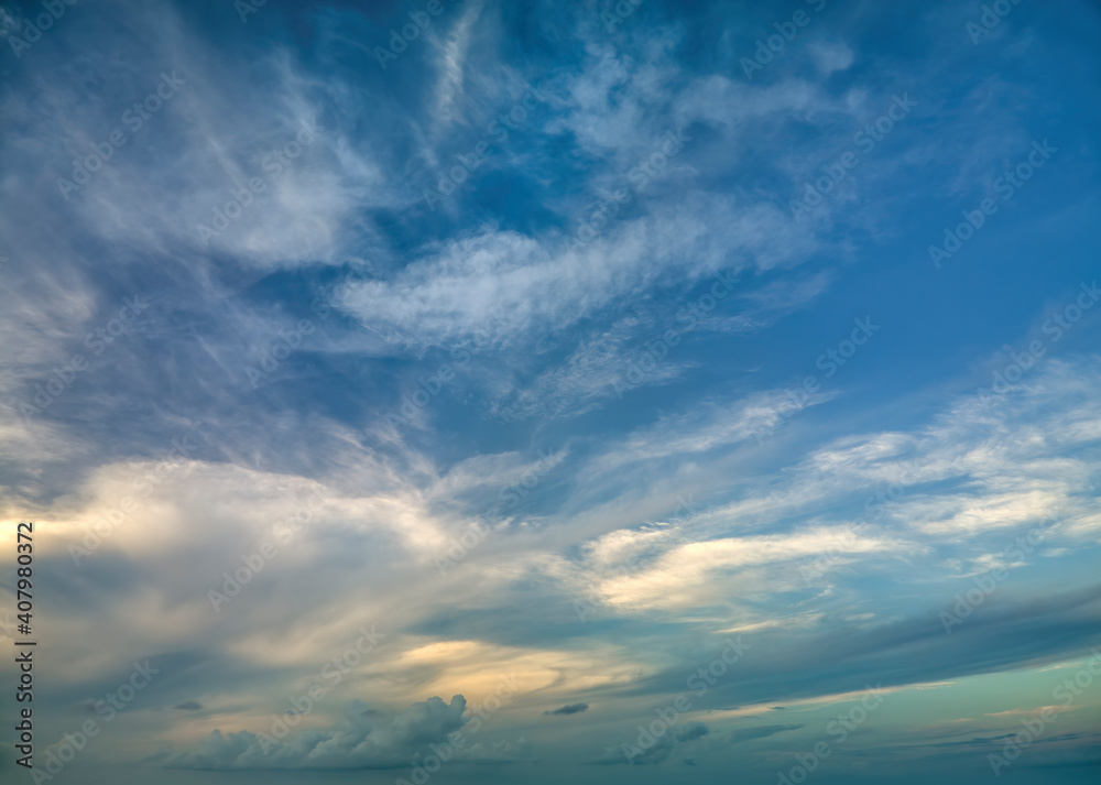 Obraz premium Moody Blue Skies - OcuDrone Aerial Sky Images