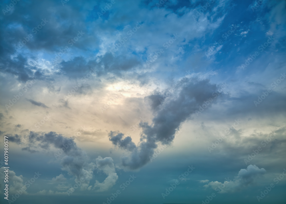 Moody Blue Skies - OcuDrone Aerial Sky Images Moody Blue Skies - OcuDrone Aerial Sky Images
