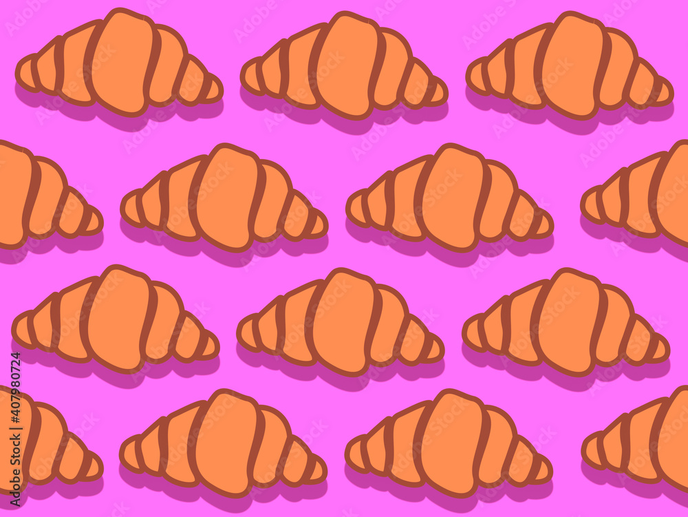 seamless pattern with bread