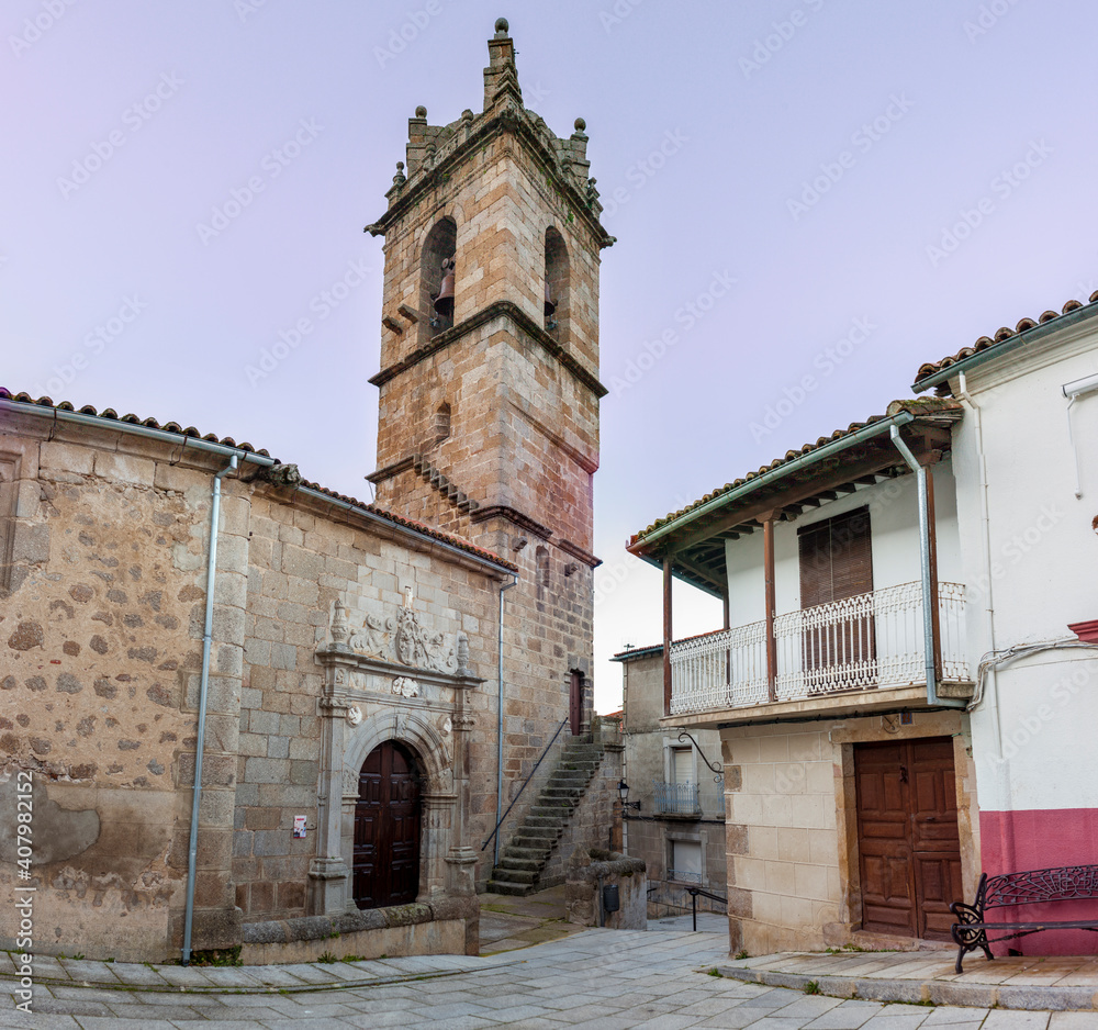 Church of Santa Maria de la Asuncion of Banos de Montemayor, Extremadura, Spain