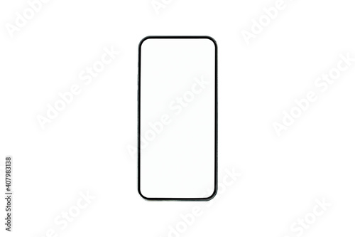  smartphones mobile phone isolated white background.clipping path