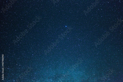 Starry sky on a clear summer night.