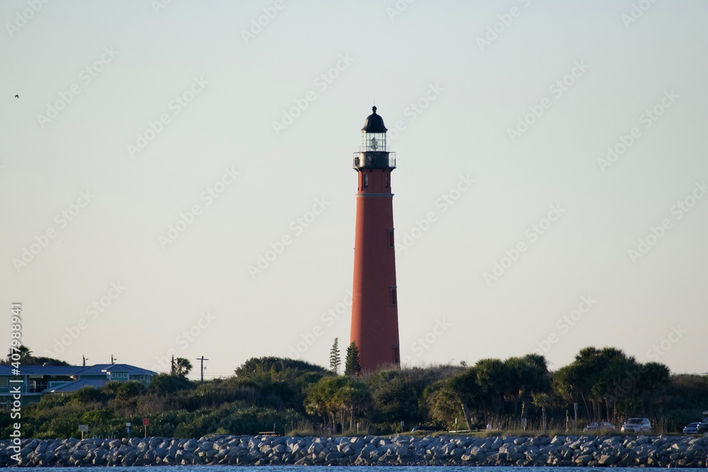 Lighthouse at Ponce Inlet New Smyrna Beach Florida StockFoto Adobe Stock