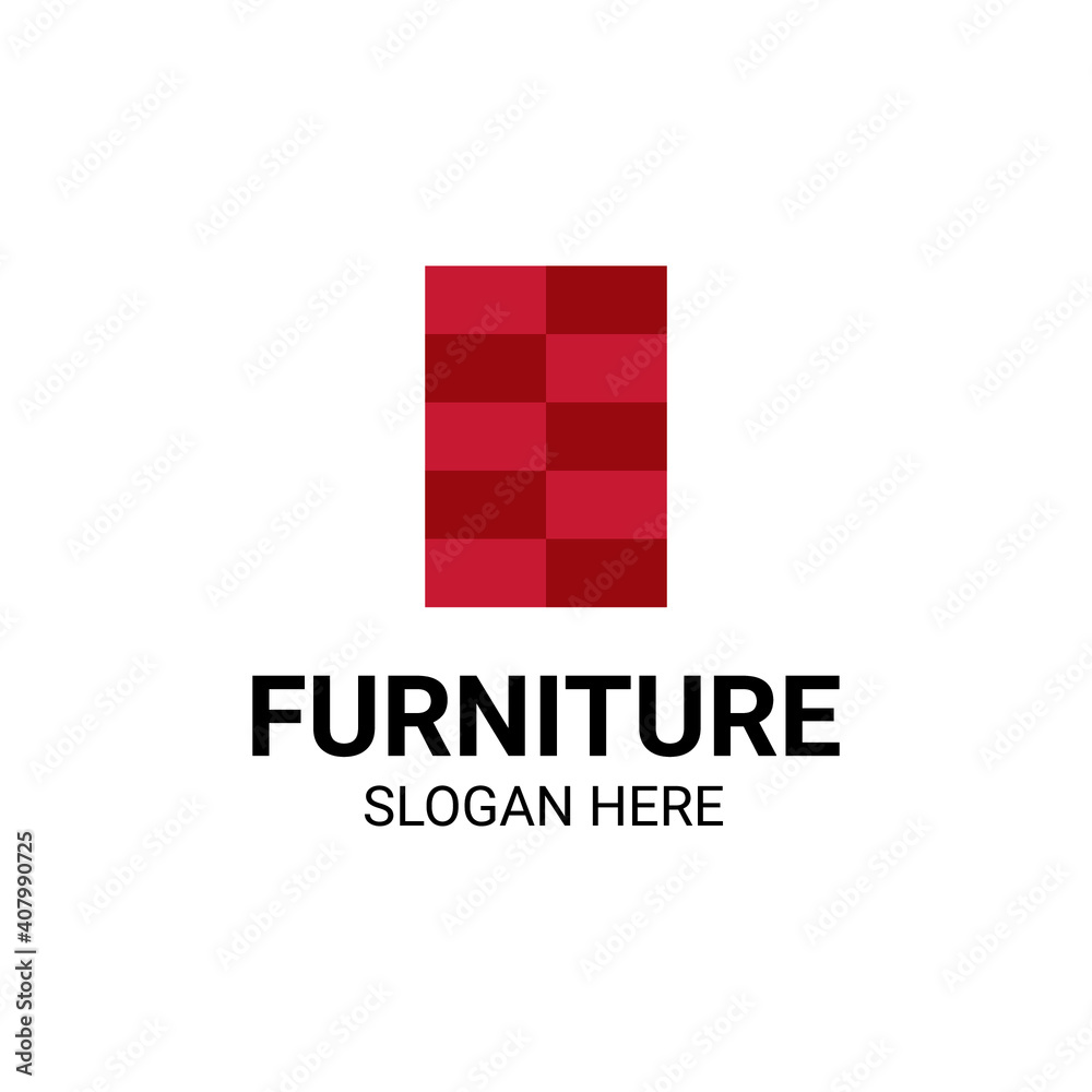 Modern Unique Furniture and Household Icon Logo Vector Design Template Isolated. Modern Unique Furniture and Household Icon Logo Vector Design Template Isolated.
