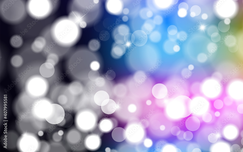 Fototapeta premium Abstract shiny blurred lights background stock illustration
