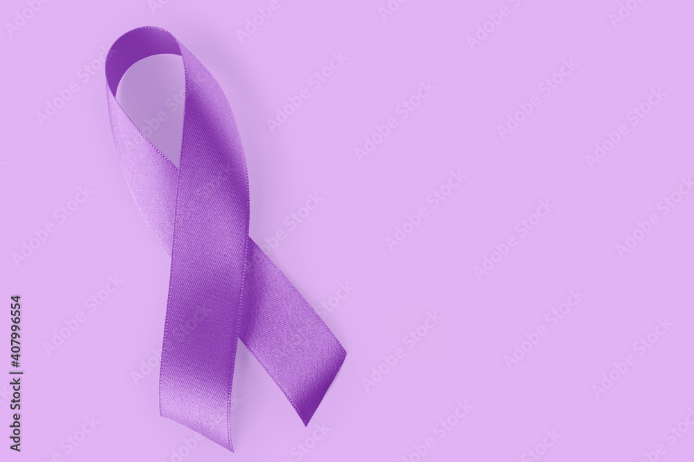 Purple Ribbon, World Cancer Day Purple Ribbon, World Cancer Day