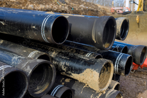 Polypropylene pipes for the water pipeline black plastic pipes.