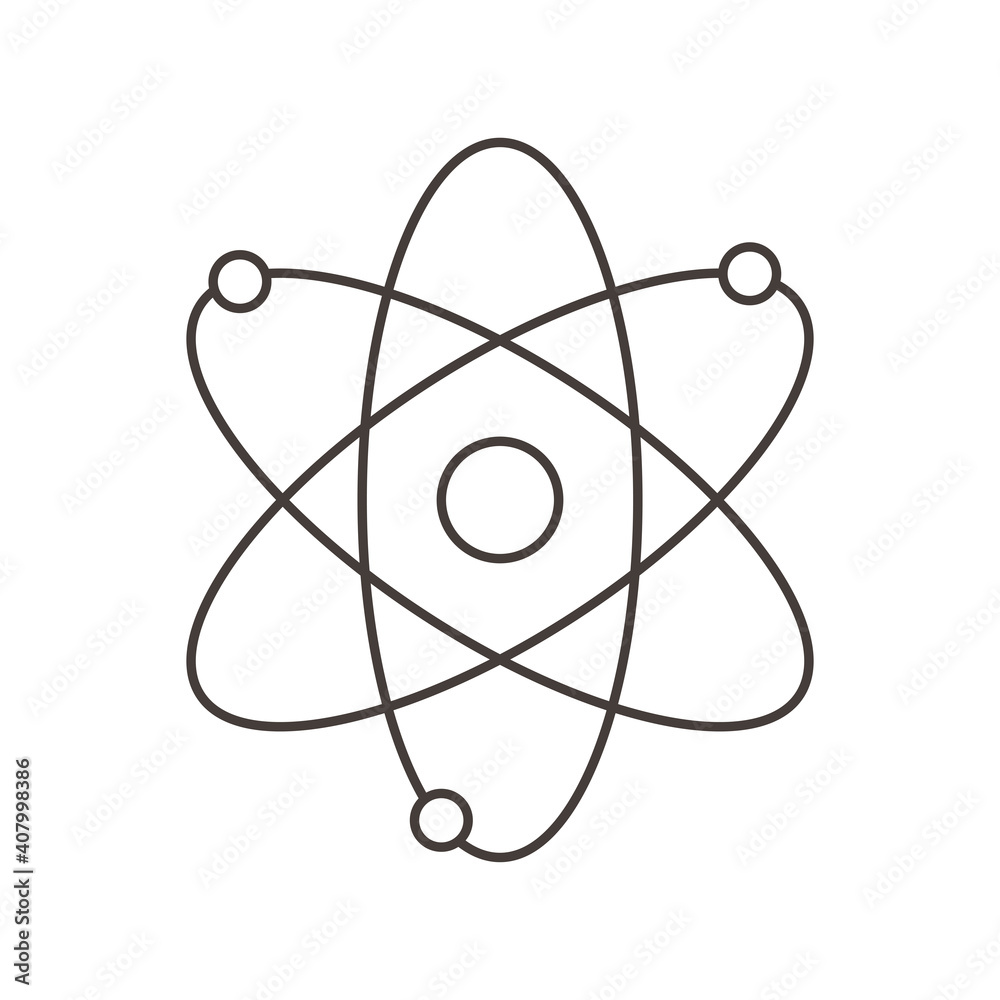 chemistry molecule atom science line style chemistry molecule atom science line style