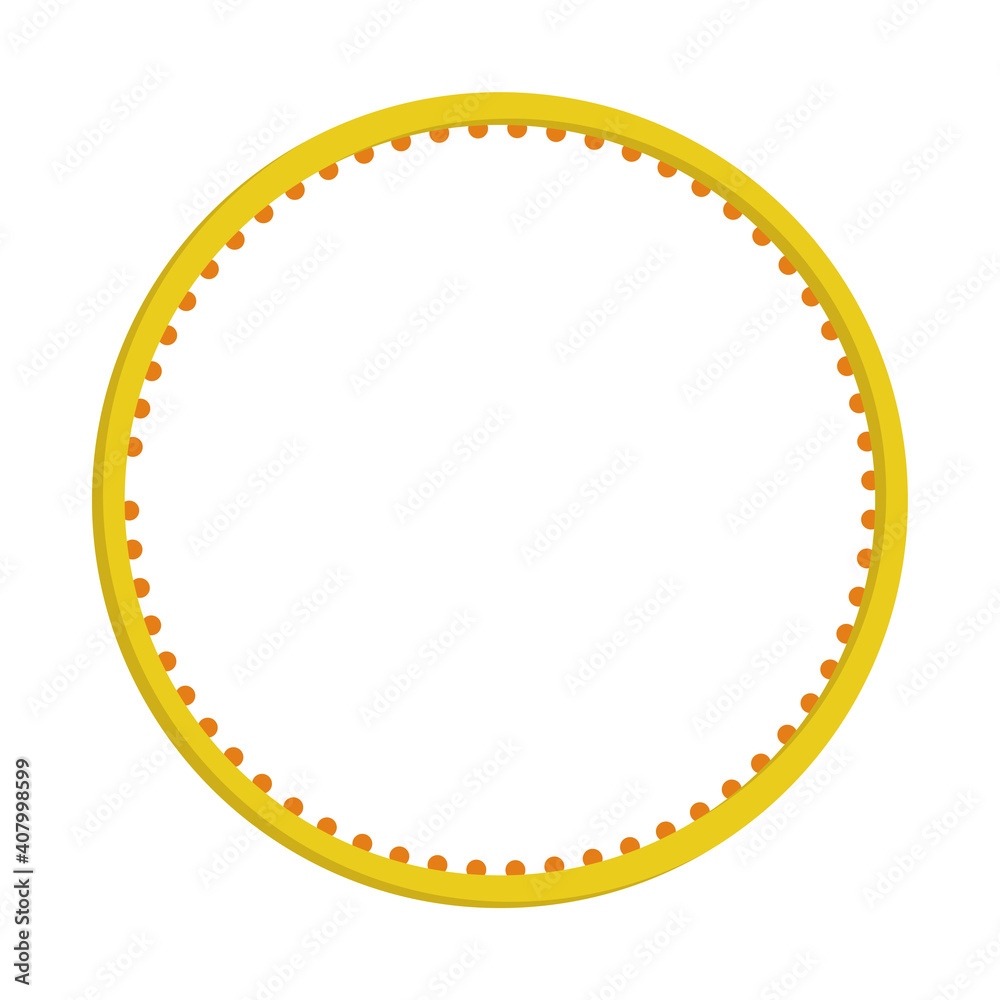 Vector illustration. Hula hoop isolated on white background. Sport equipment. Vector illustration. Hula hoop isolated on white background. Sport equipment.