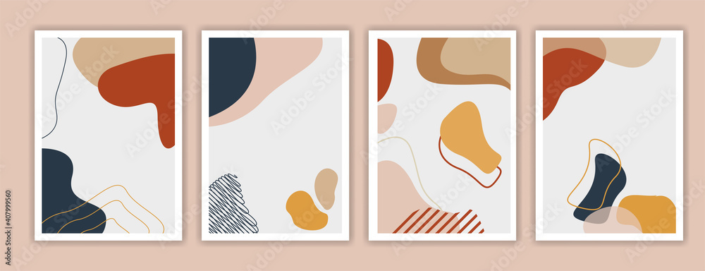 Collection of abstract background designs, summer sale, social media promotional content. Vector illustration. modern abstrak  pastel color.