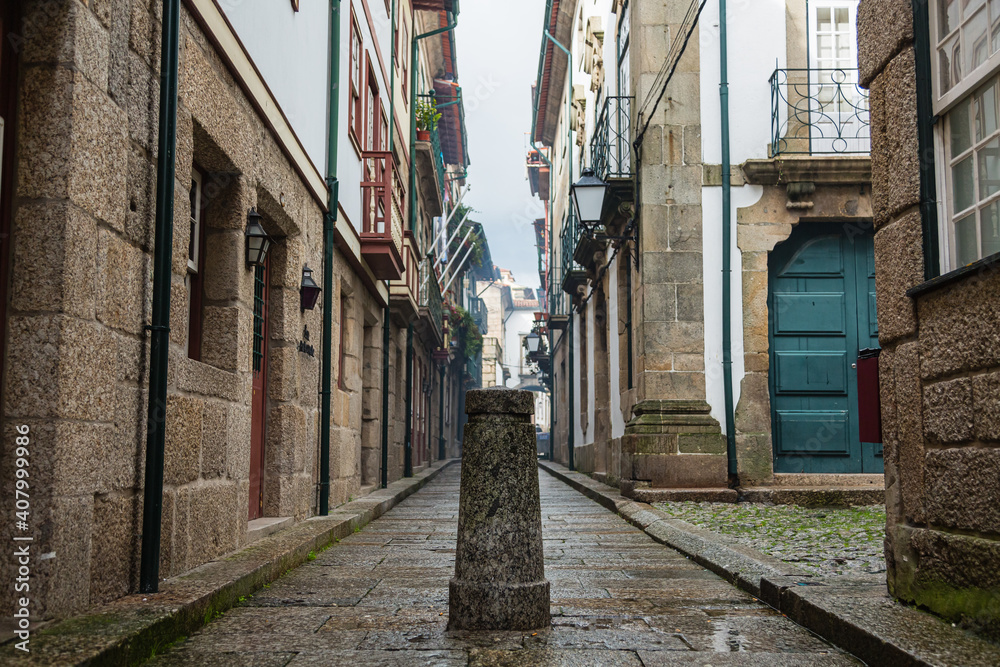 ポルトガル　ギマランイスの旧市街の街並み