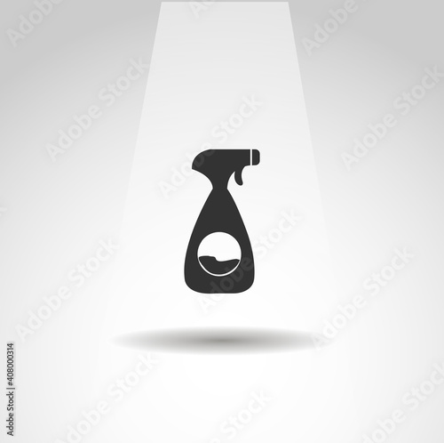 wiping sprayer icon, wiping sprayer simple tool icon