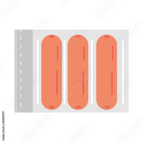 sausages bag icon vector design