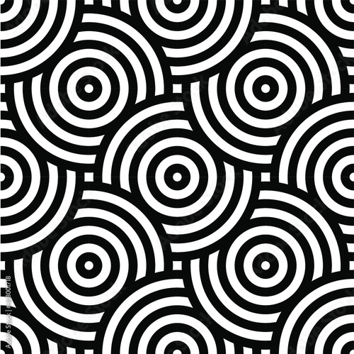 Abstract retro seamless linear pattern for packaging, merchandise, advertising etc.