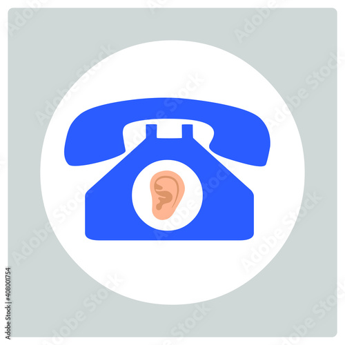 Vector illustration for Wire Tapping EPS10