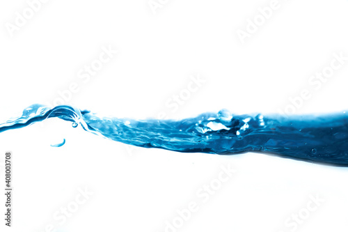 Abstract water wave and water droplets splash