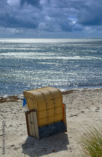 am Strand von Burgtiefe-S  dstrand auf der Insel Fehmarn SH Deutschland