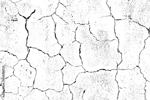 crack ground for abstract background on white background