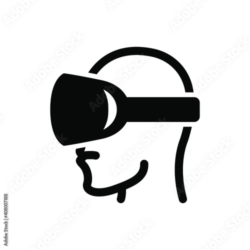 Virtual reality goggles icon