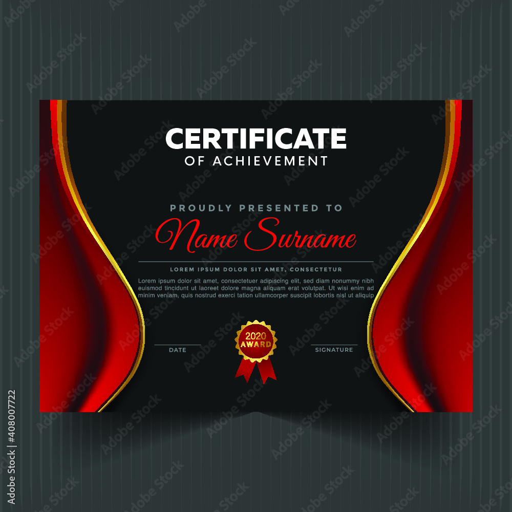 Professional unique certificate and diploma template Professional unique certificate and diploma template