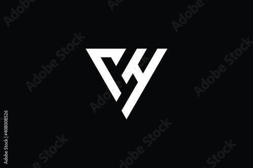 VH logo letter design on luxury background. HV logo monogram initials letter concept. VH icon logo design. HV elegant and Professional letter icon design on black background. H V VH HV