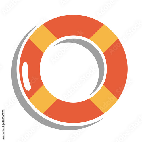 Summer float sticker vector design