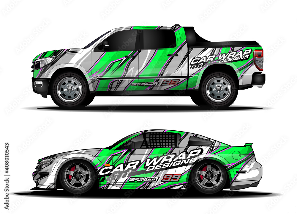 Car wrap graphic racing abstract strip and background for car wrap and vinyl sticker - Vector
Car wrap graphic racing abstract strip and background for car wrap and vinyl sticker - Vector