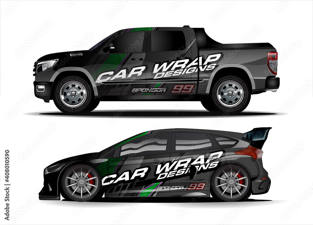 Car wrap graphic racing abstract strip and background for car wrap and vinyl sticker - Vector
Car wrap graphic racing abstract strip and background for car wrap and vinyl sticker - Vector