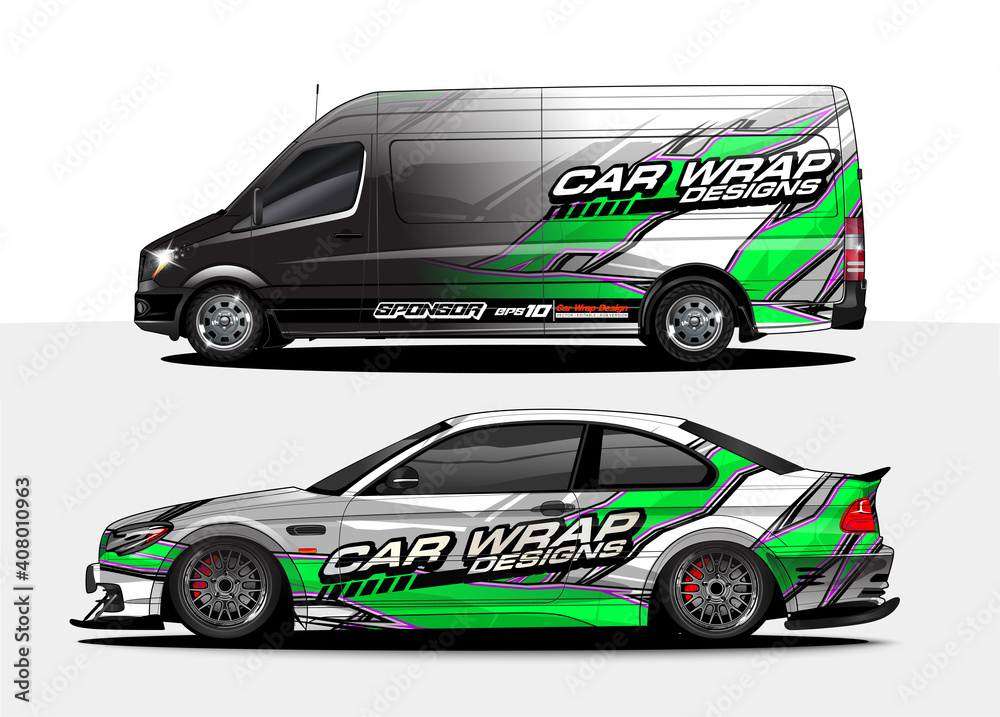 Car wrap graphic racing abstract strip and background for car wrap and vinyl sticker - Vector
Car wrap graphic racing abstract strip and background for car wrap and vinyl sticker - Vector
