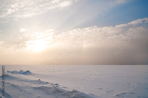 sunset in the snow © Nick EKB