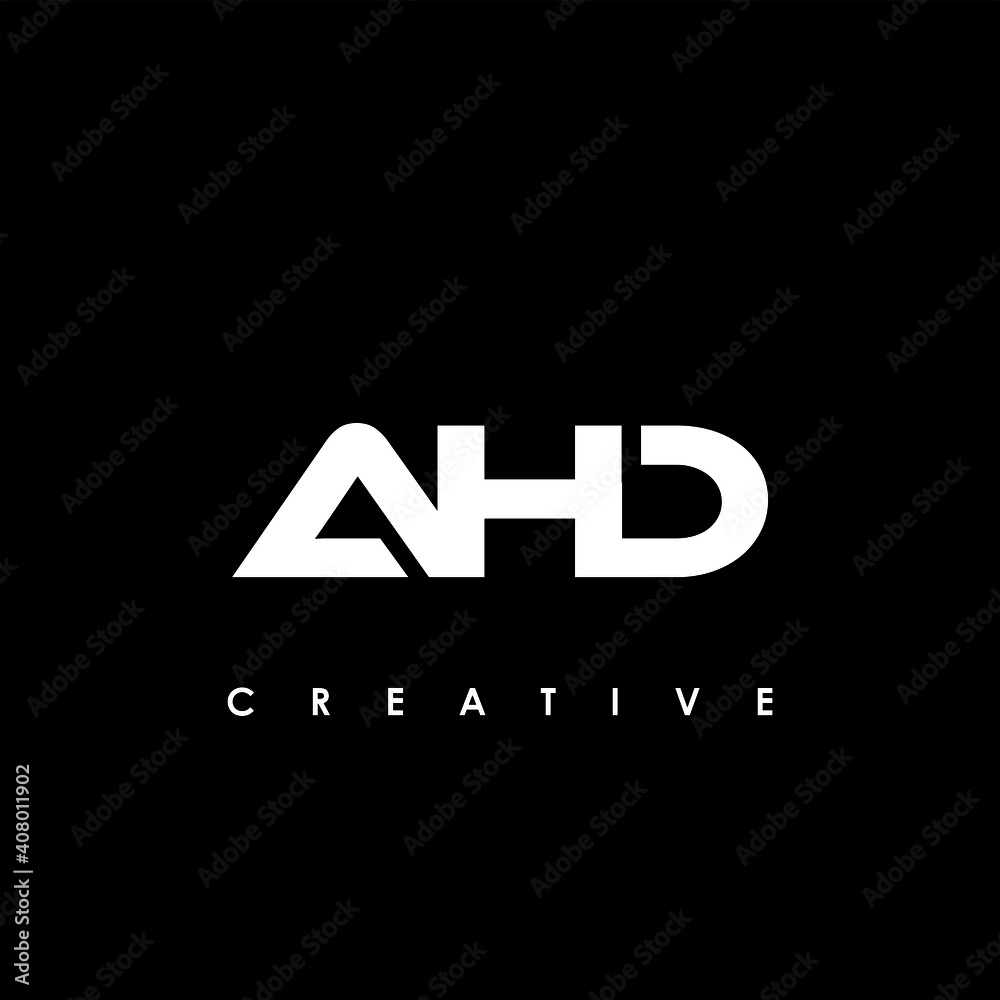 Obraz premium AHD Letter Initial Logo Design Template Vector Illustration