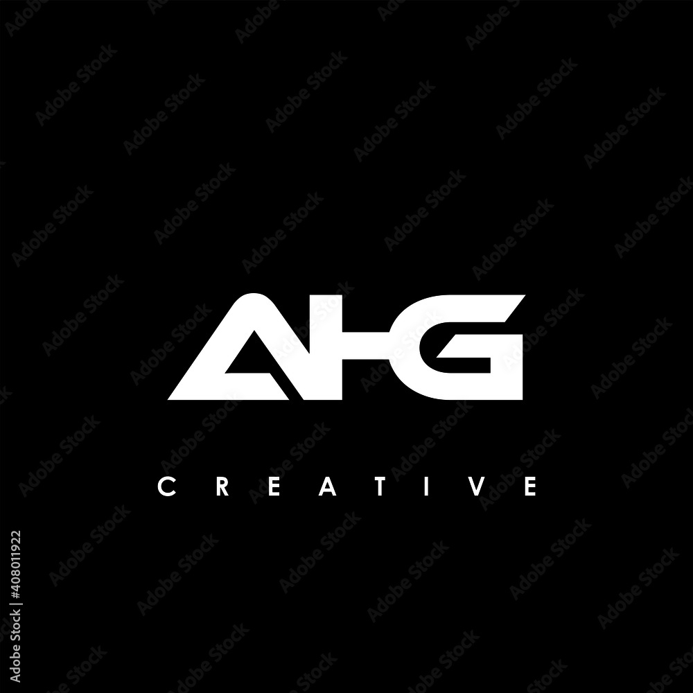 AHG Letter Initial Logo Design Template Vector Illustration